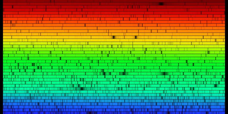 These Are All The Colors of Visible Light the Sun Emits