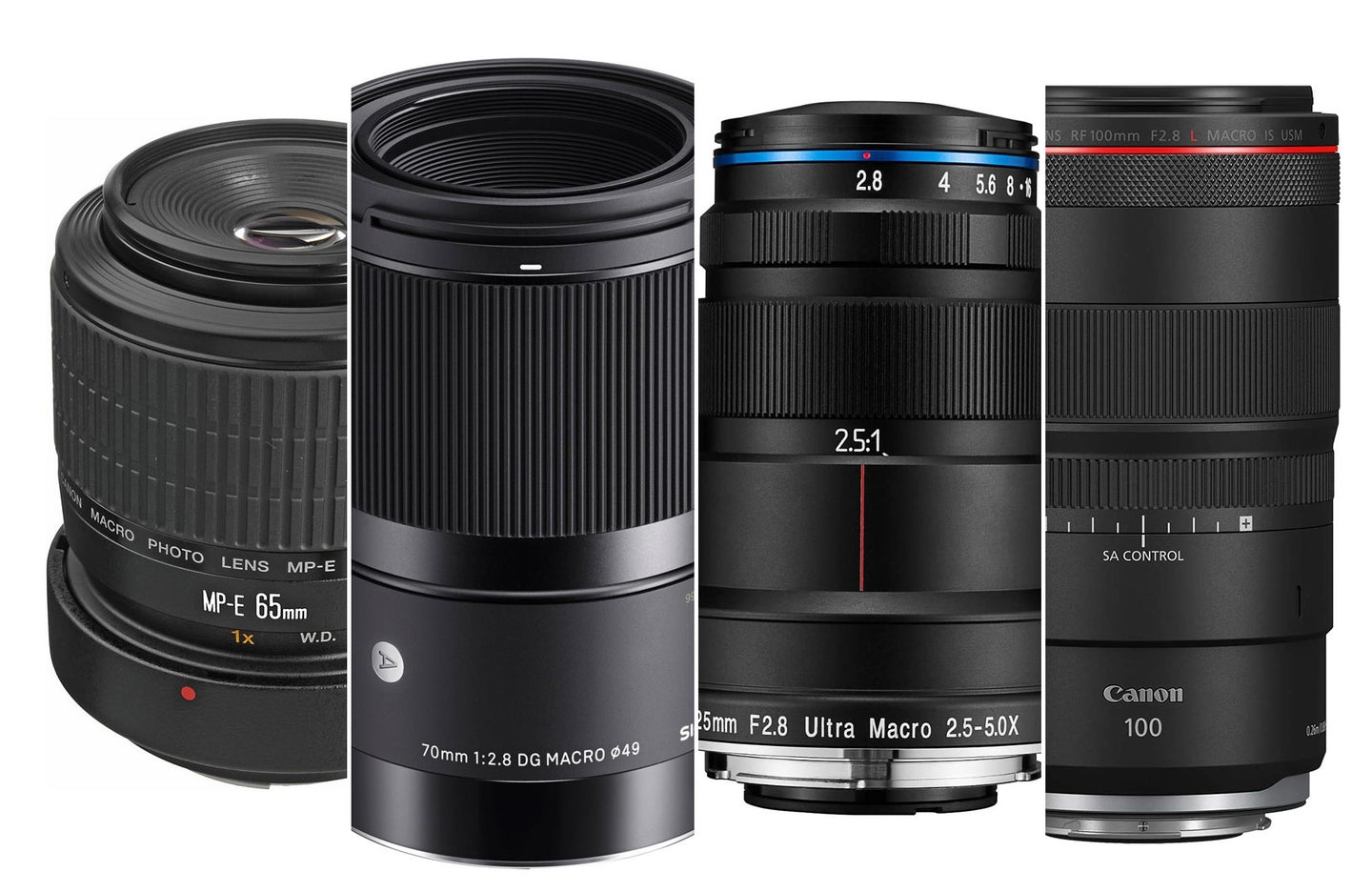 Best macro lenses for Canon composited