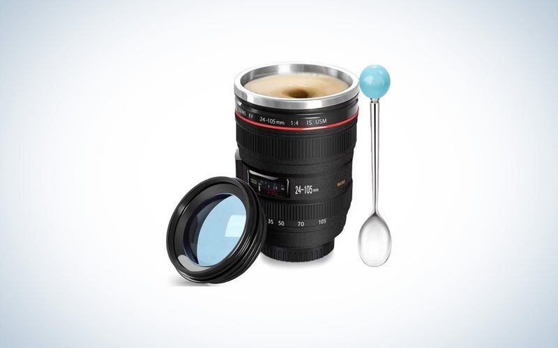 Chasing Y Camera Lens Coffee Mug