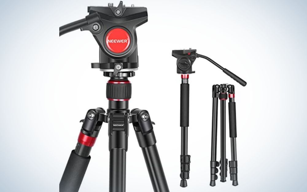 NEEWER 2-in-1 Aluminum Alloy Camera Tripod