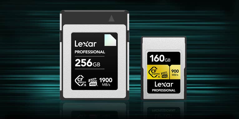 Lexar’s new Diamond-series Type-B CFexpress cards are the world’s fastest