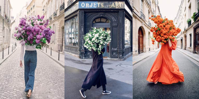 Carla Coulson’s floral portraits capture the beauty—and fragility—of being a young woman