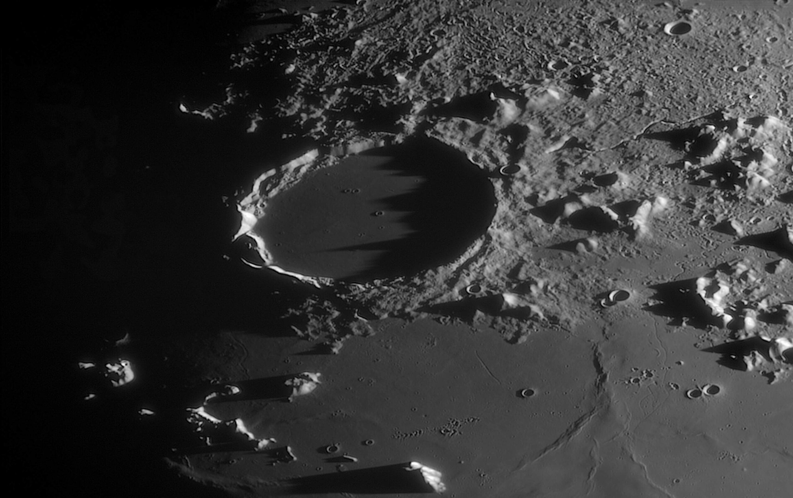 moon plato's east rim